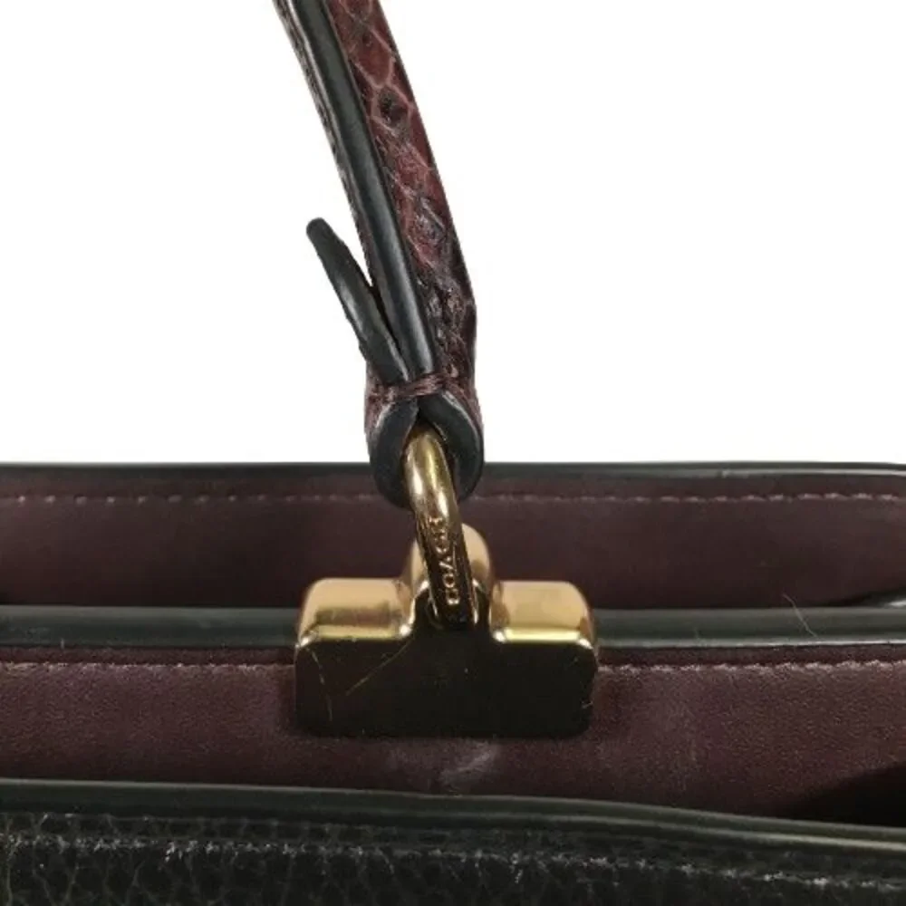 Coach Lane Carryall Leather Crossbody Satchel Purse Shoulder Bag C8211 MRP $549